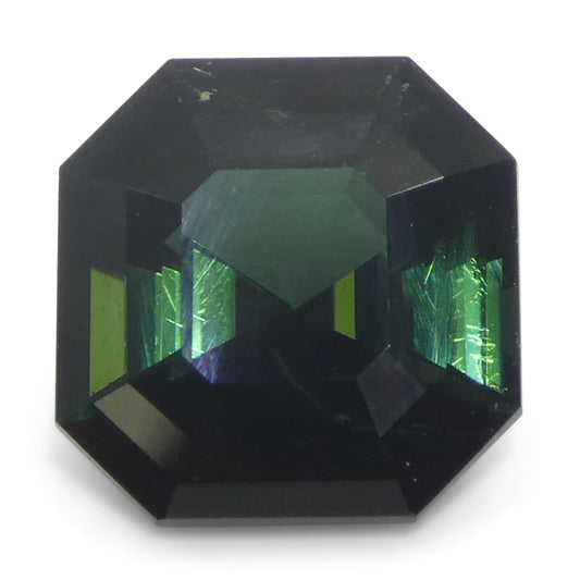 Tourmaline 2.27 cts 8.26 x 8.00 x 5.22 mm Asscher Cut/Square Very Slightly Bluish Green  $1370