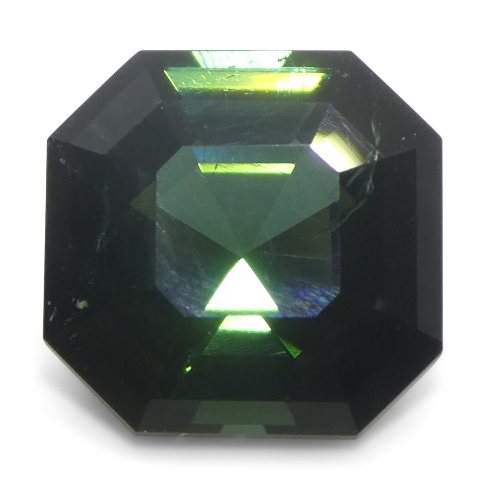 2.27ct Asscher Cut/Square Green Tourmaline from Brazil Unheated