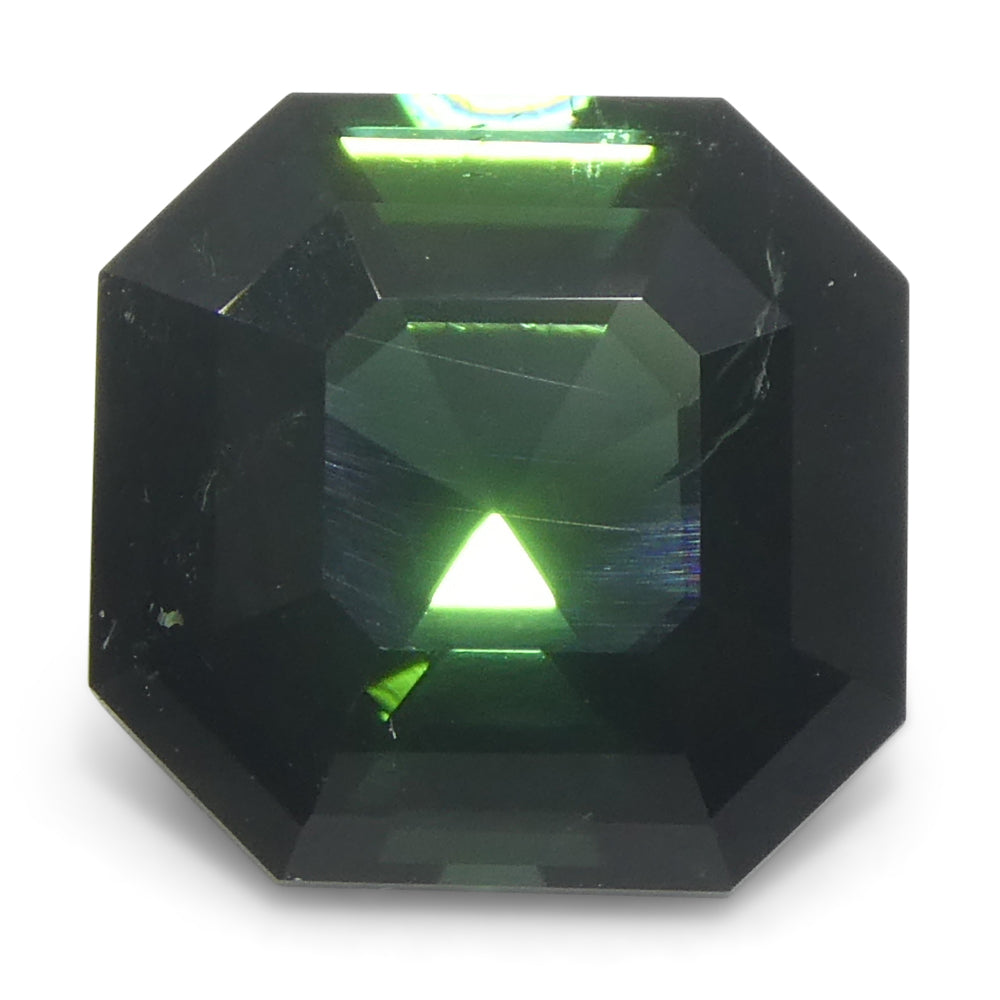 2.27ct Asscher Cut/Square Green Tourmaline from Brazil Unheated