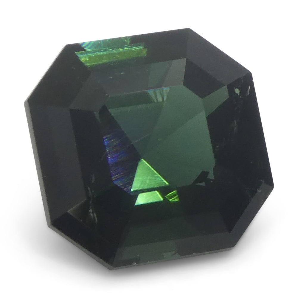 2.27ct Asscher Cut/Square Green Tourmaline from Brazil Unheated