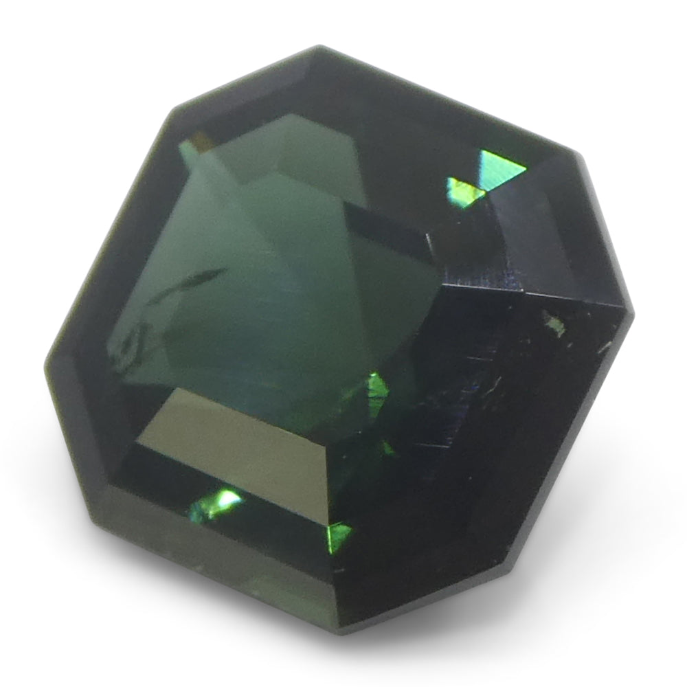 2.27ct Asscher Cut/Square Green Tourmaline from Brazil Unheated