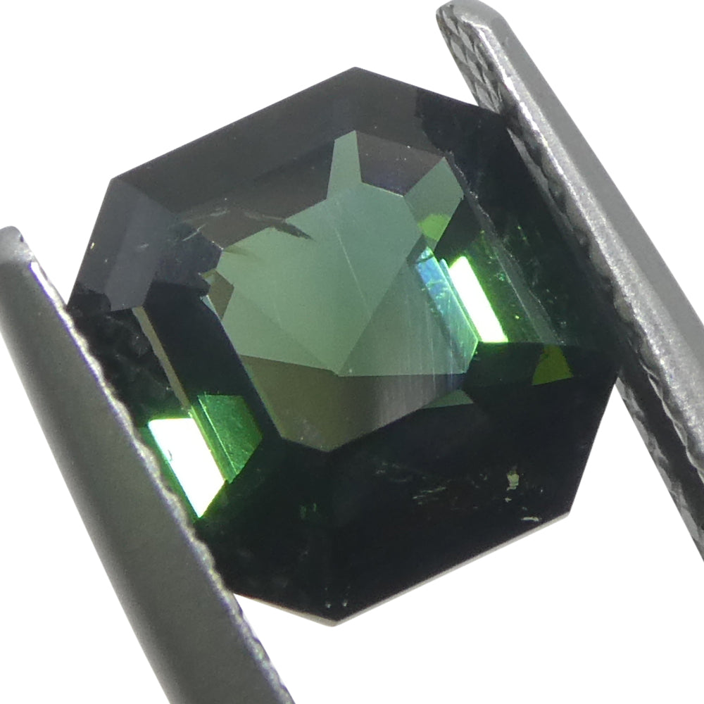 2.27ct Asscher Cut/Square Green Tourmaline from Brazil Unheated