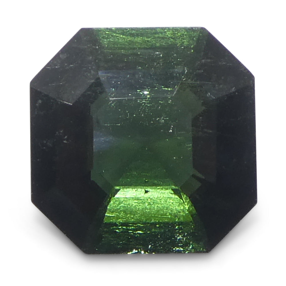 Tourmaline 2.26 cts 8.74 x 8.70 x 4.56 mm Asscher Cut/Square Very Very Slightly Bluish Green  $1360