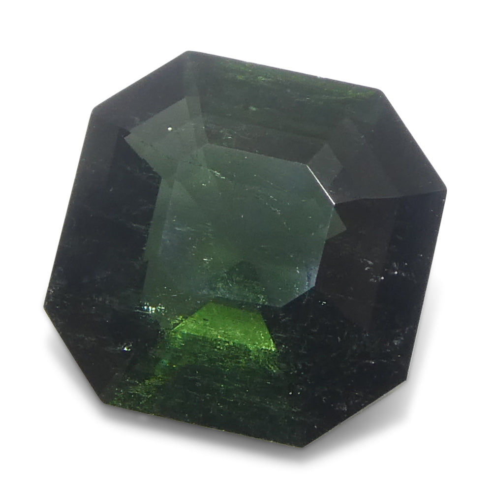 2.26ct Asscher Cut/Square Green Tourmaline - Skyjems Wholesale Gemstones