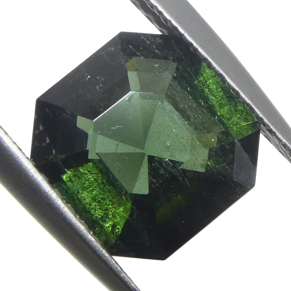 2.26ct Asscher Cut/Square Green Tourmaline - Skyjems Wholesale Gemstones