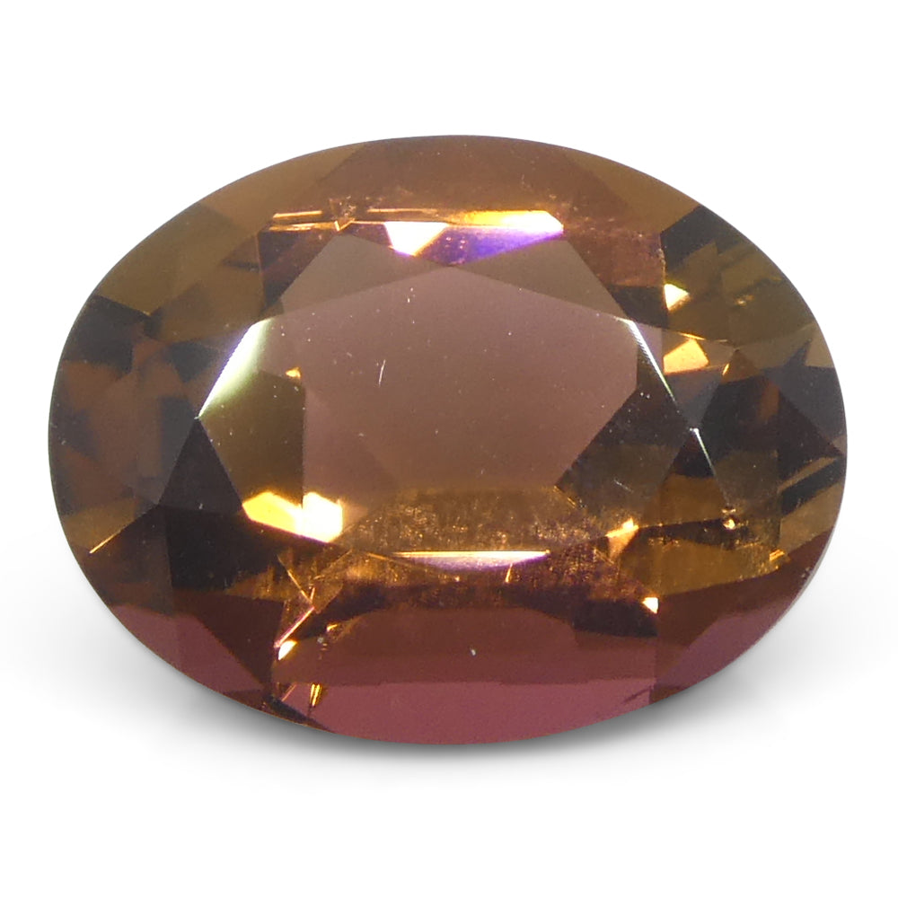 Tourmaline 2.24 cts 9.88 x 7.83 x 4.80 mm Oval Reddish Orange  $1350