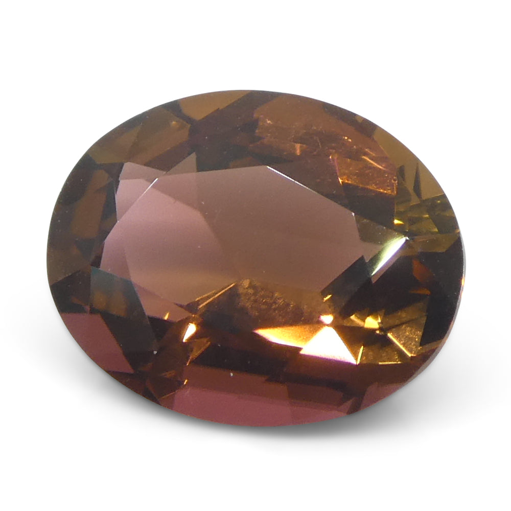 2.24ct Oval Orange Tourmaline from Brazil Unheated