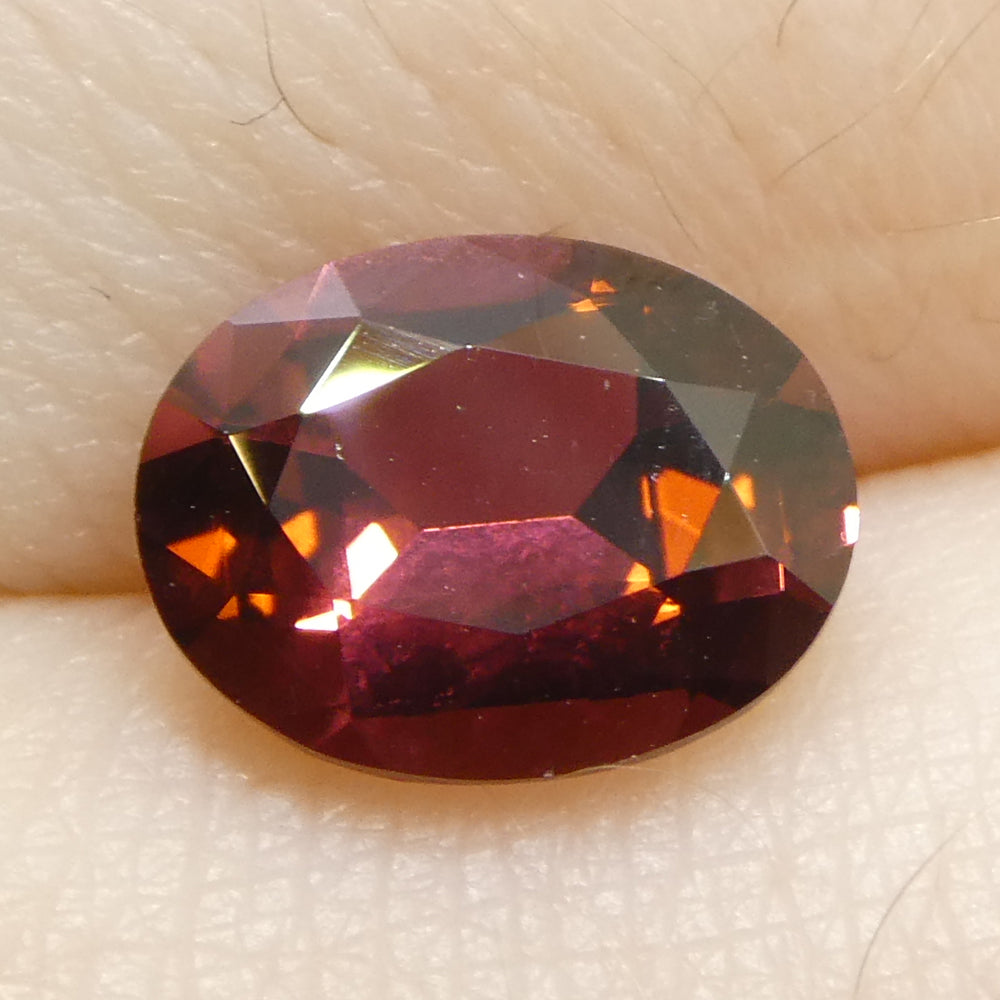 1.46ct Oval Pink Tourmaline from Brazil, Step Cut gemstone by SkyJems, premium Canadian colored gem specialists since 1967