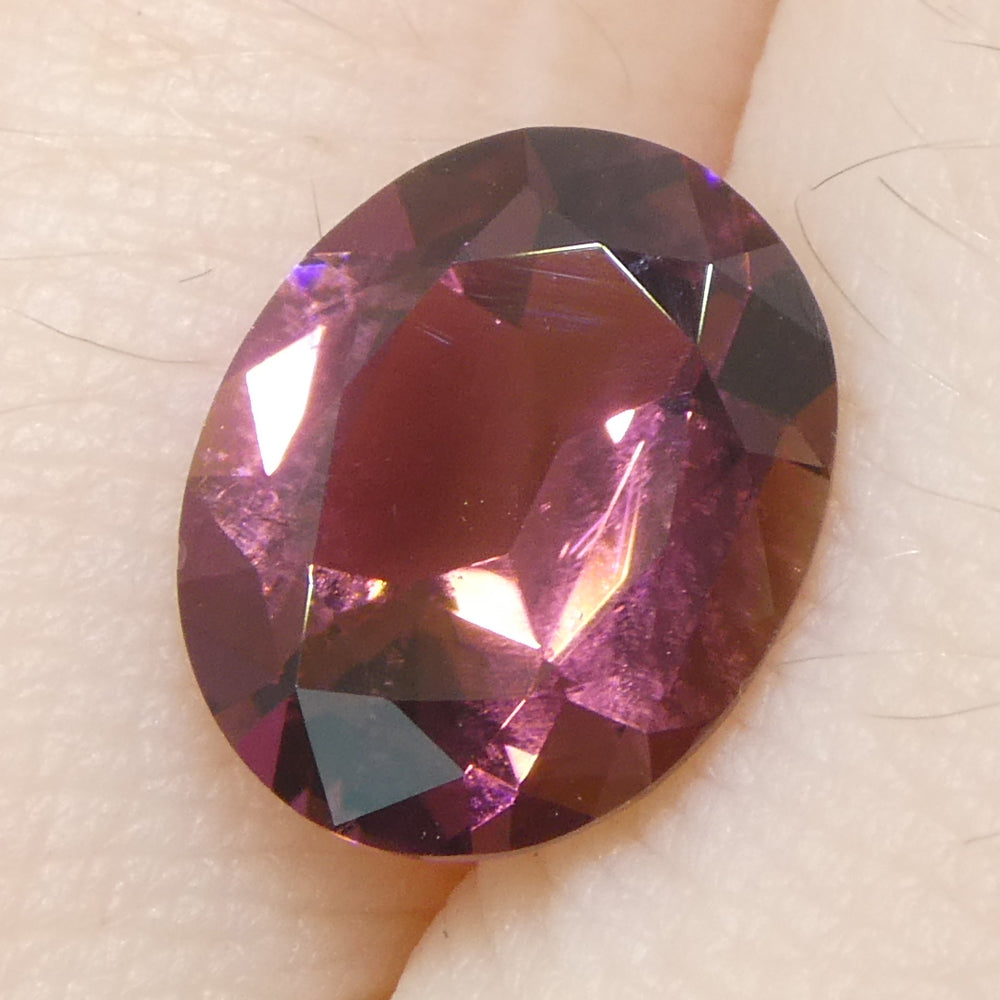 2.2ct Oval Pink Tourmaline from Brazil, precision-cut single stone by SkyJems, Canadian gem specialists since 1967