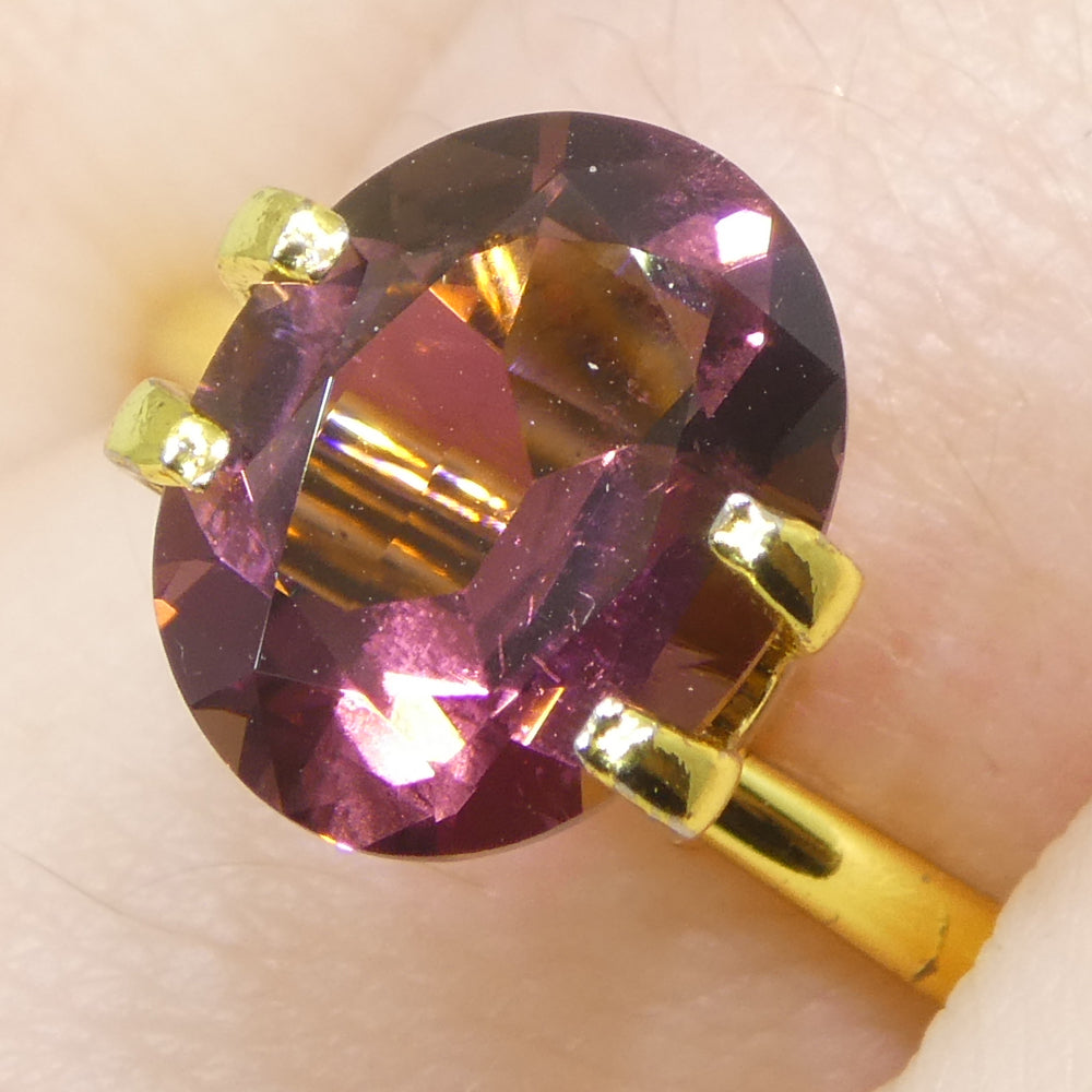 2.2ct Oval Pink Tourmaline from Brazil, precision-cut single stone by SkyJems Canadian gemstone experts since 1967