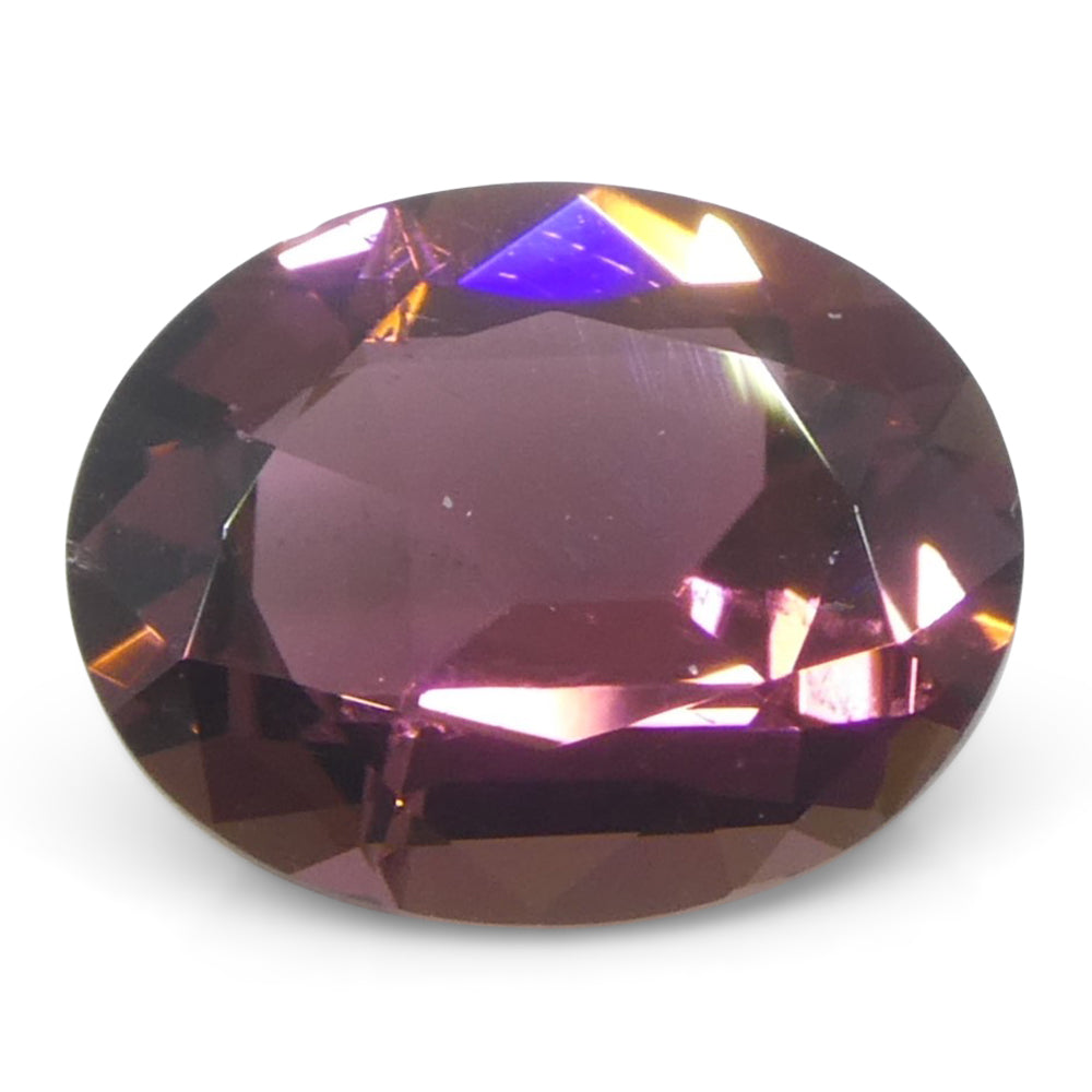 2.2ct Oval Pink Tourmaline from Brazil Unheated