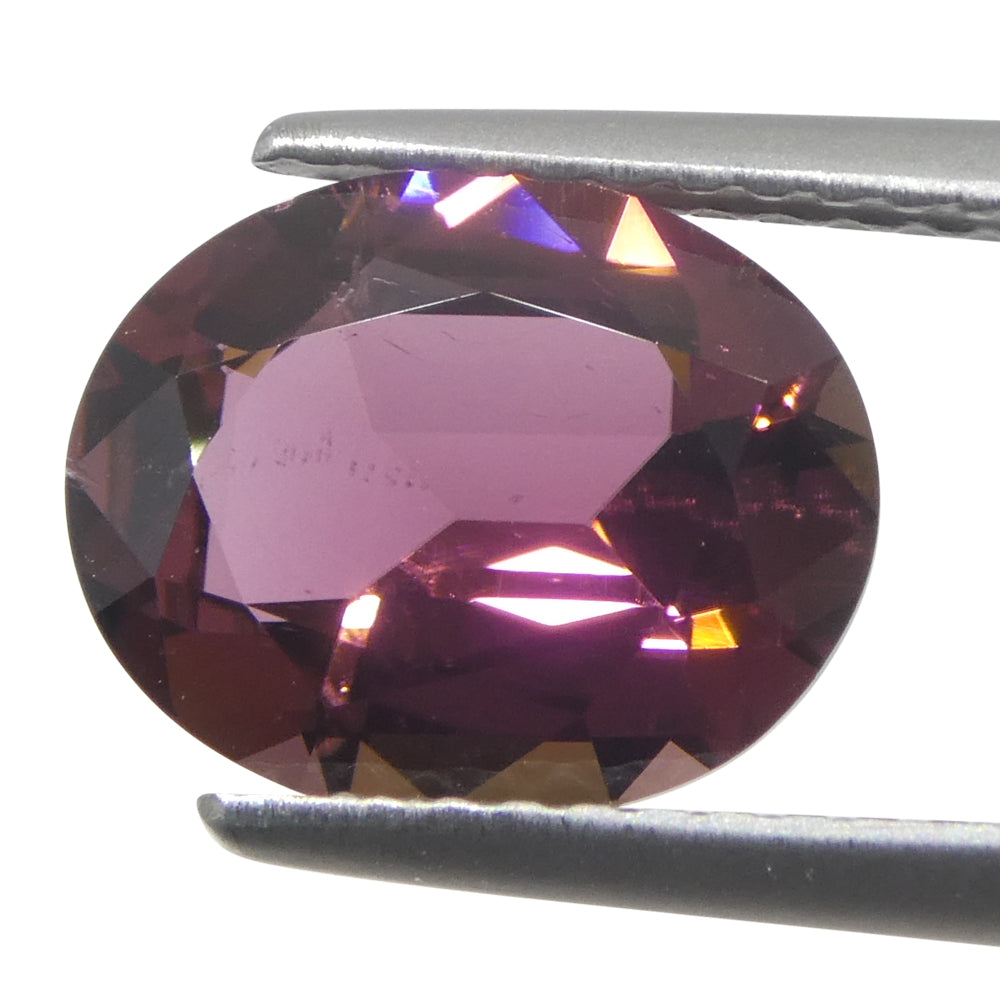 2.2ct Oval Pink Tourmaline from Brazil Unheated