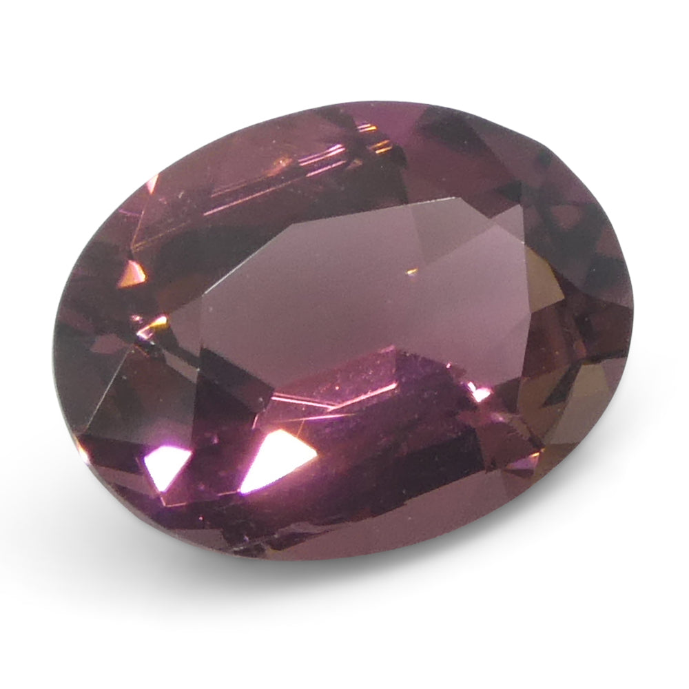 1.33ct Oval Pink Tourmaline from Brazil, precision-cut single stone by SkyJems, Canadian gem specialists since 1967