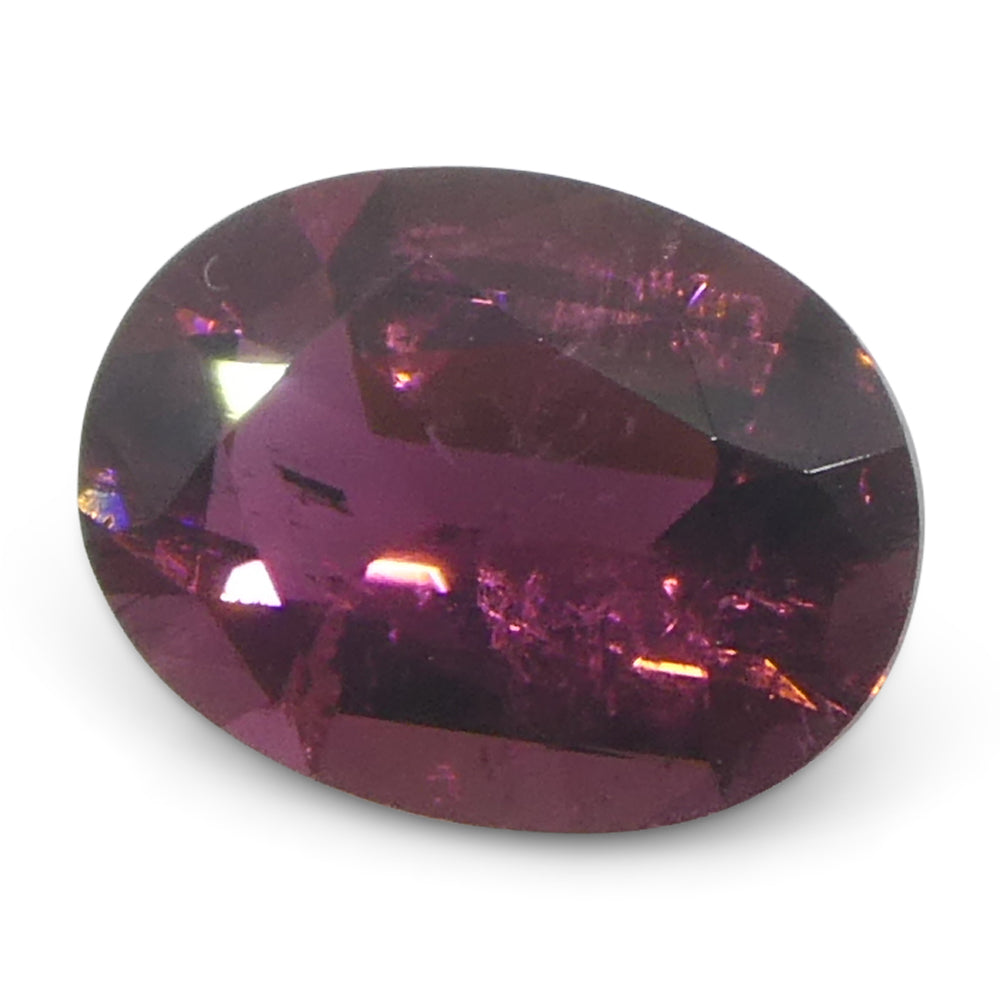 1.06ct Brazilian Oval Pink Tourmaline from SkyJems, premium pink gemstone with vibrant color and elegant step cut design