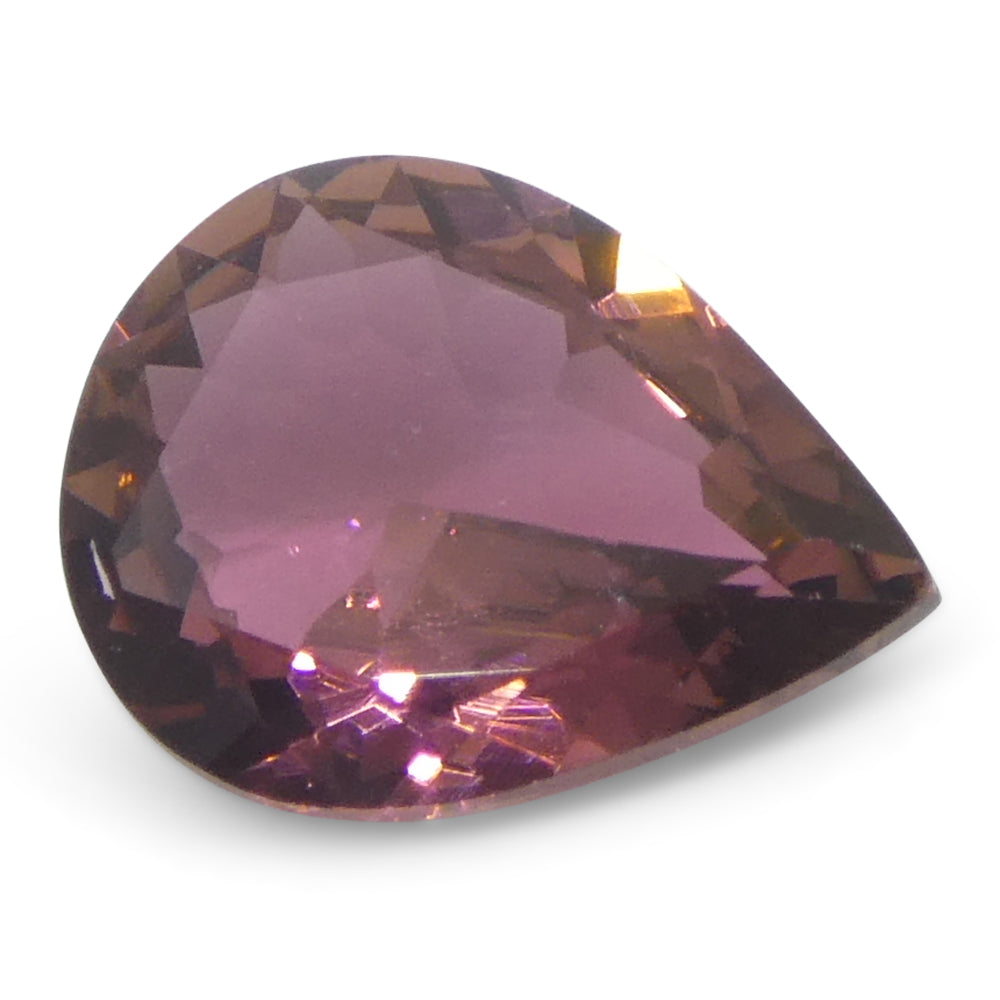 Tourmaline 0.91 cts 8.23 x 6.22 x 3.06 mm Pear Very Very Slightly Orangy Pink  $550