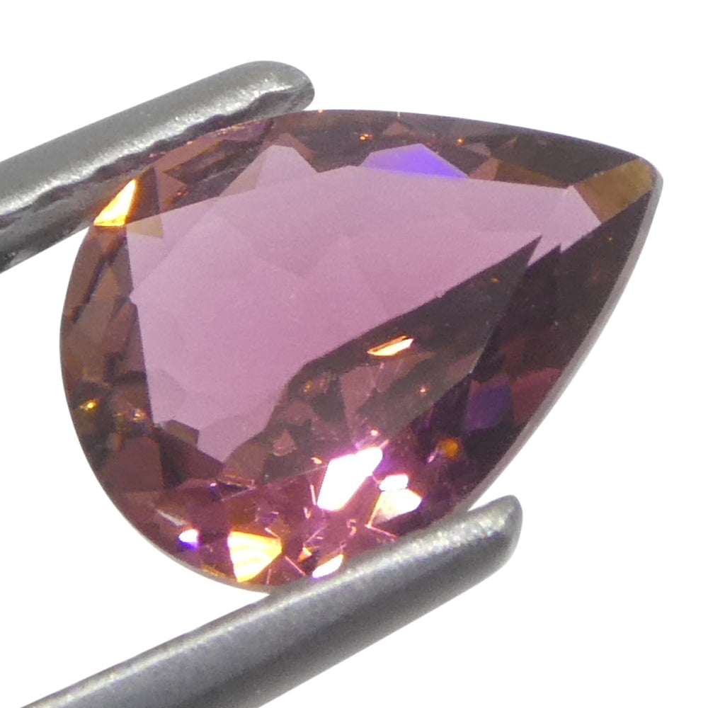 0.91ct Brazilian Pear Pink Tourmaline, brilliant-cut single stone from SkyJems' premium colored gemstone collection
