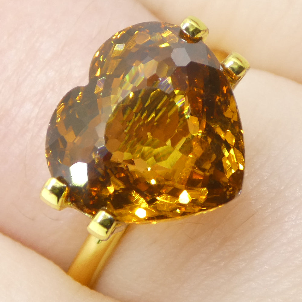 6.6ct Heart Orange Zircon from Sri Lanka