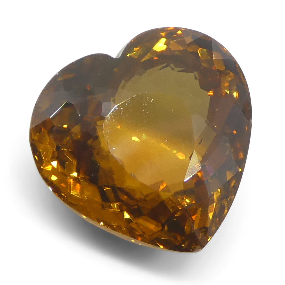 6.6ct Heart Orange Zircon from Sri Lanka