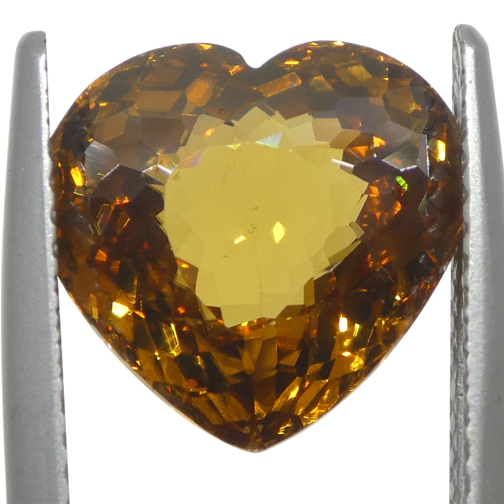 6.6ct Heart Orange Zircon from Sri Lanka