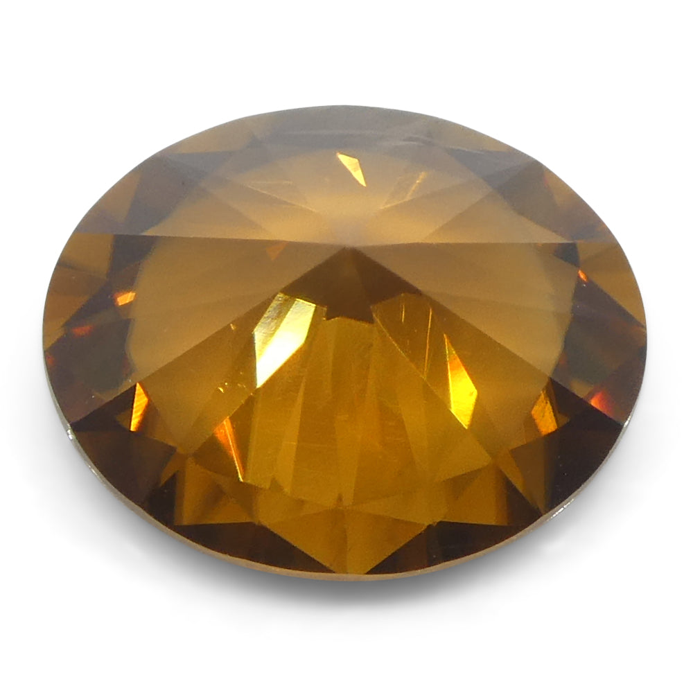 3.43ct Natural Earth Mined Oval Master Brilliant Cut Orange Zircon from Sri Lanka - Skyjems Wholesale Gemstones