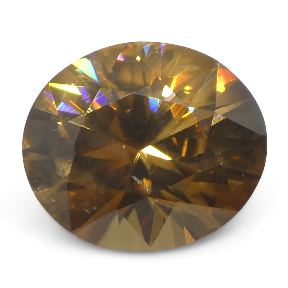 3.11ct Natural Earth Mined Oval Master Brilliant Cut Orange Zircon from Sri Lanka - Skyjems Wholesale Gemstones