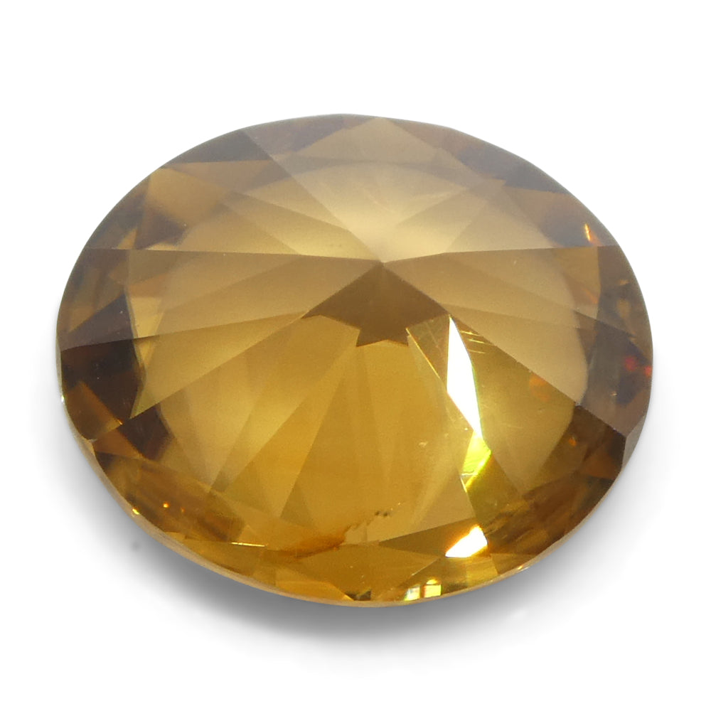 3.11ct Natural Earth Mined Oval Master Brilliant Cut Orange Zircon from Sri Lanka - Skyjems Wholesale Gemstones