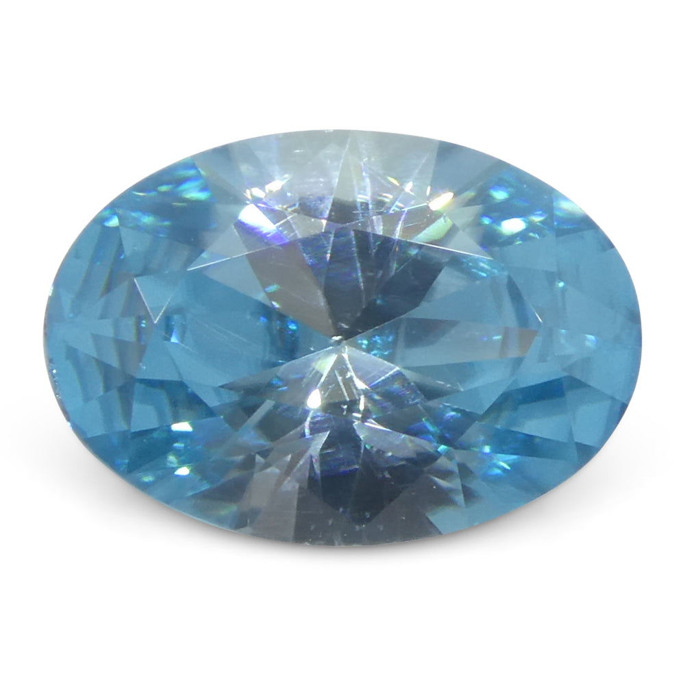 Zircon 3.28 cts 10.85 x 7.55 x 4.70 mm Oval Blue  $1970