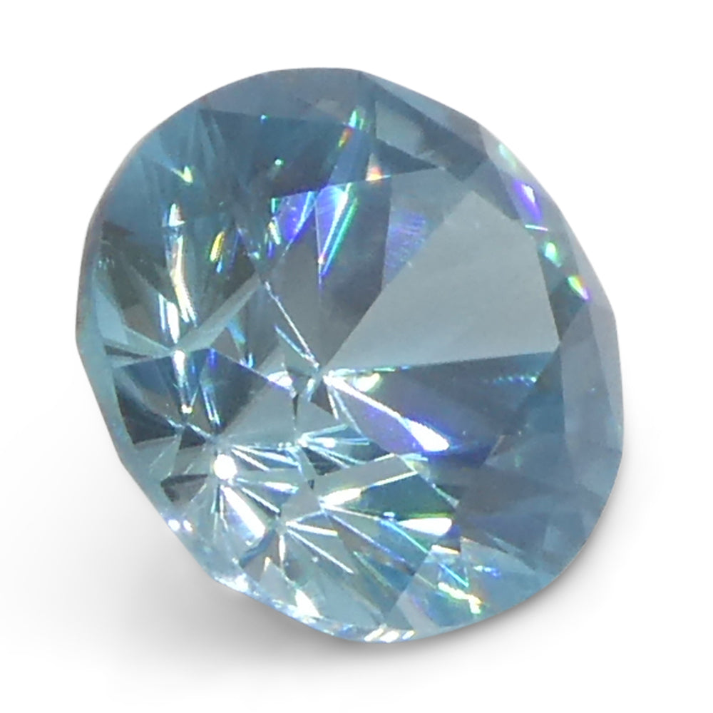 2.01ct Natural Earth Mined Oval Master Brilliant Cut Blue Zircon from Cambodia - Skyjems Wholesale Gemstones