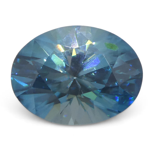 Zircon 2.96 cts 9.76 x 7.46 x 5.11 mm Oval Blue  $1780