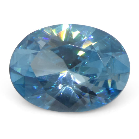 Zircon 3.25 cts 10.46 x 7.64 x 4.59 mm Oval Blue  $1950