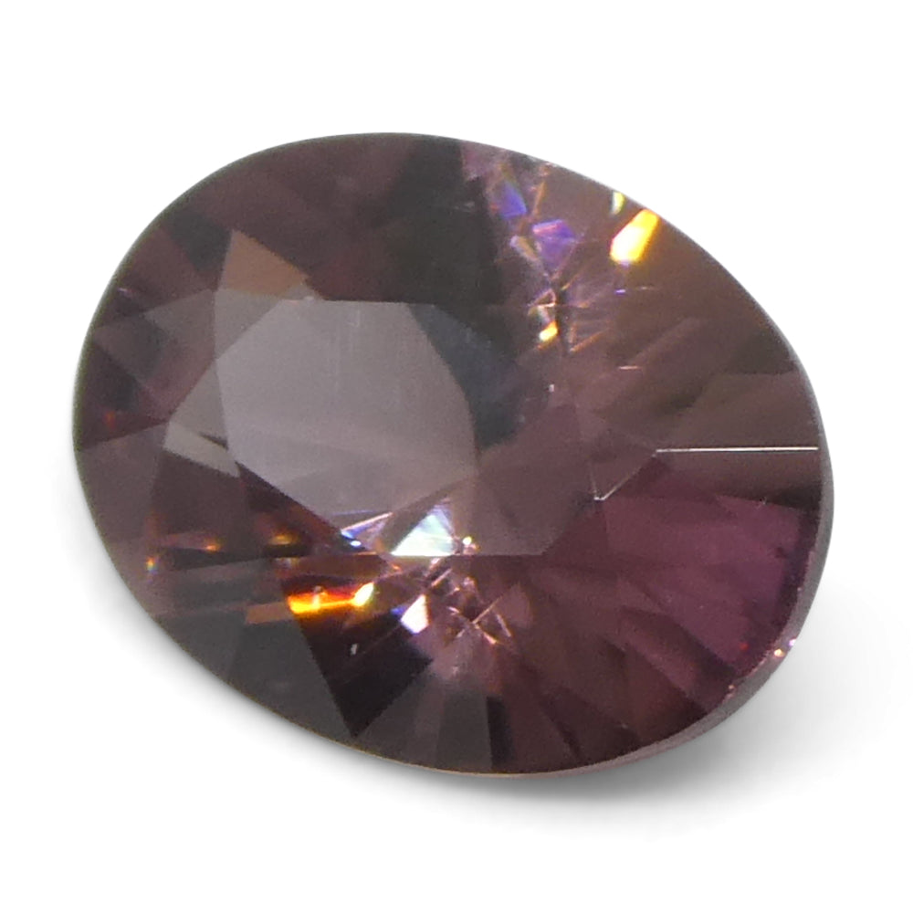 1.58ct Natural Earth Mined Oval Master Brilliant Cut Pink Zircon from Sri Lanka - Skyjems Wholesale Gemstones