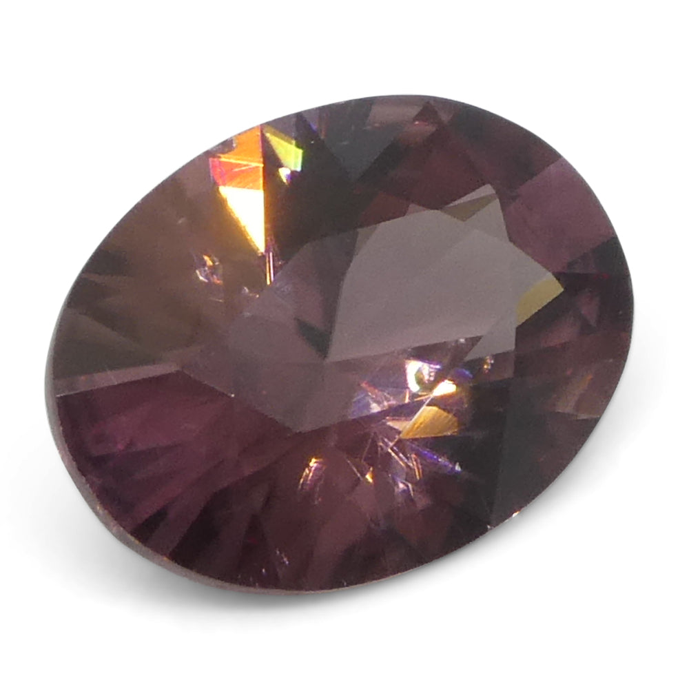 1.58ct Natural Earth Mined Oval Master Brilliant Cut Pink Zircon from Sri Lanka - Skyjems Wholesale Gemstones