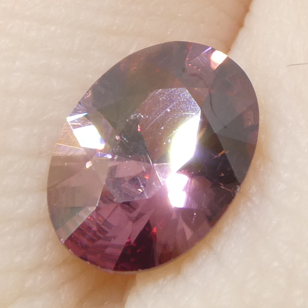 1.58ct Natural Earth Mined Oval Master Brilliant Cut Pink Zircon from Sri Lanka - Skyjems Wholesale Gemstones