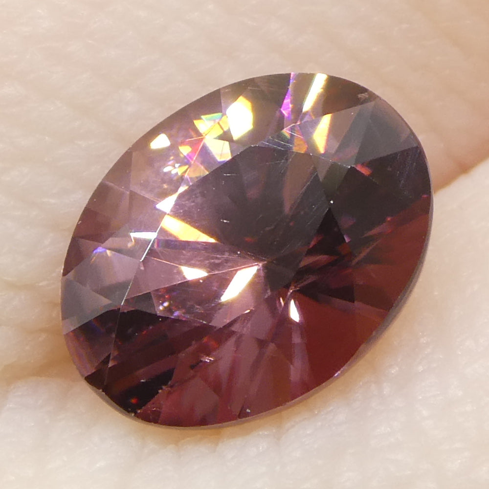1.83ct Natural Earth Mined Oval Master Brilliant Cut Pink Zircon from Sri Lanka - Skyjems Wholesale Gemstones