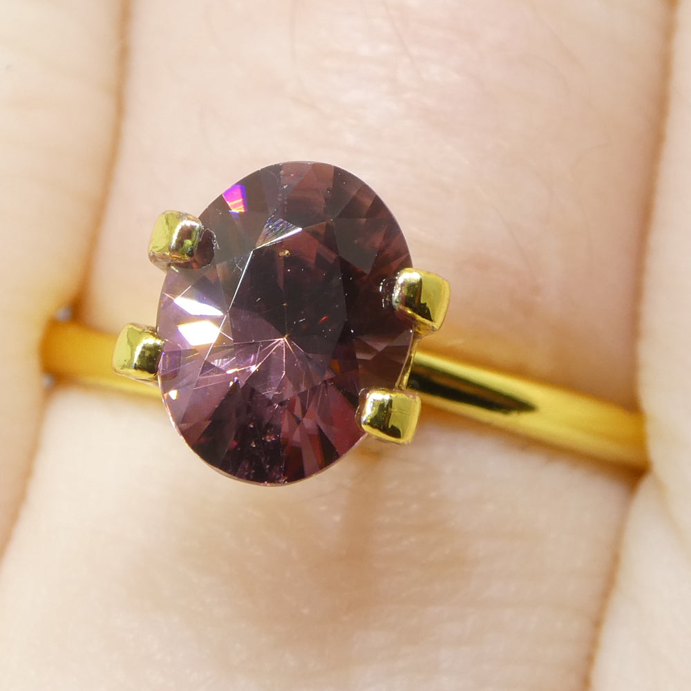 1.83ct Natural Earth Mined Oval Master Brilliant Cut Pink Zircon from Sri Lanka - Skyjems Wholesale Gemstones
