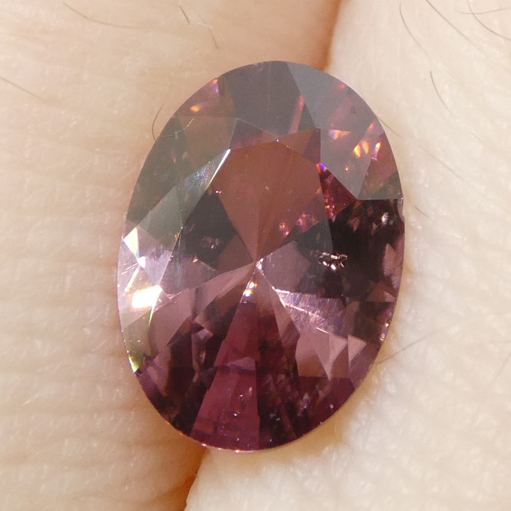 1.66ct Natural Earth Mined Oval Master Brilliant Cut Pink Zircon from Sri Lanka - Skyjems Wholesale Gemstones
