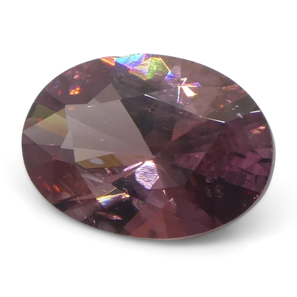 1.66ct Natural Earth Mined Oval Master Brilliant Cut Pink Zircon from Sri Lanka - Skyjems Wholesale Gemstones