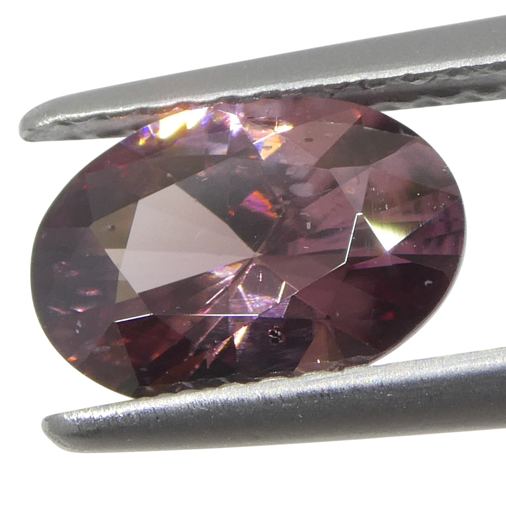 1.66ct Natural Earth Mined Oval Master Brilliant Cut Pink Zircon from Sri Lanka - Skyjems Wholesale Gemstones