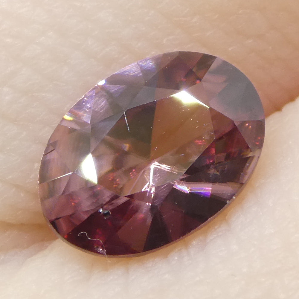 1.61ct Natural Earth Mined Oval Master Brilliant Cut Pink Zircon from Sri Lanka - Skyjems Wholesale Gemstones