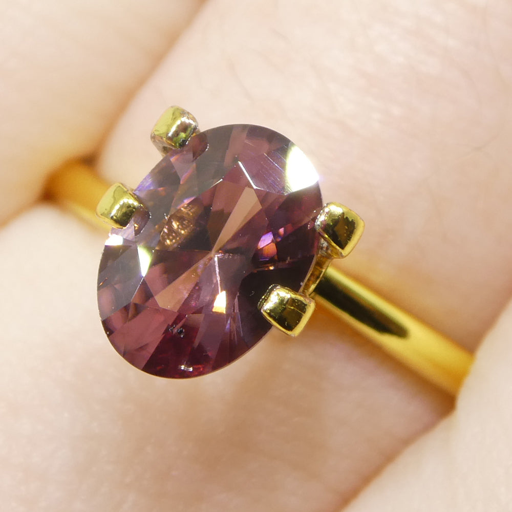 1.61ct Natural Earth Mined Oval Master Brilliant Cut Pink Zircon from Sri Lanka - Skyjems Wholesale Gemstones