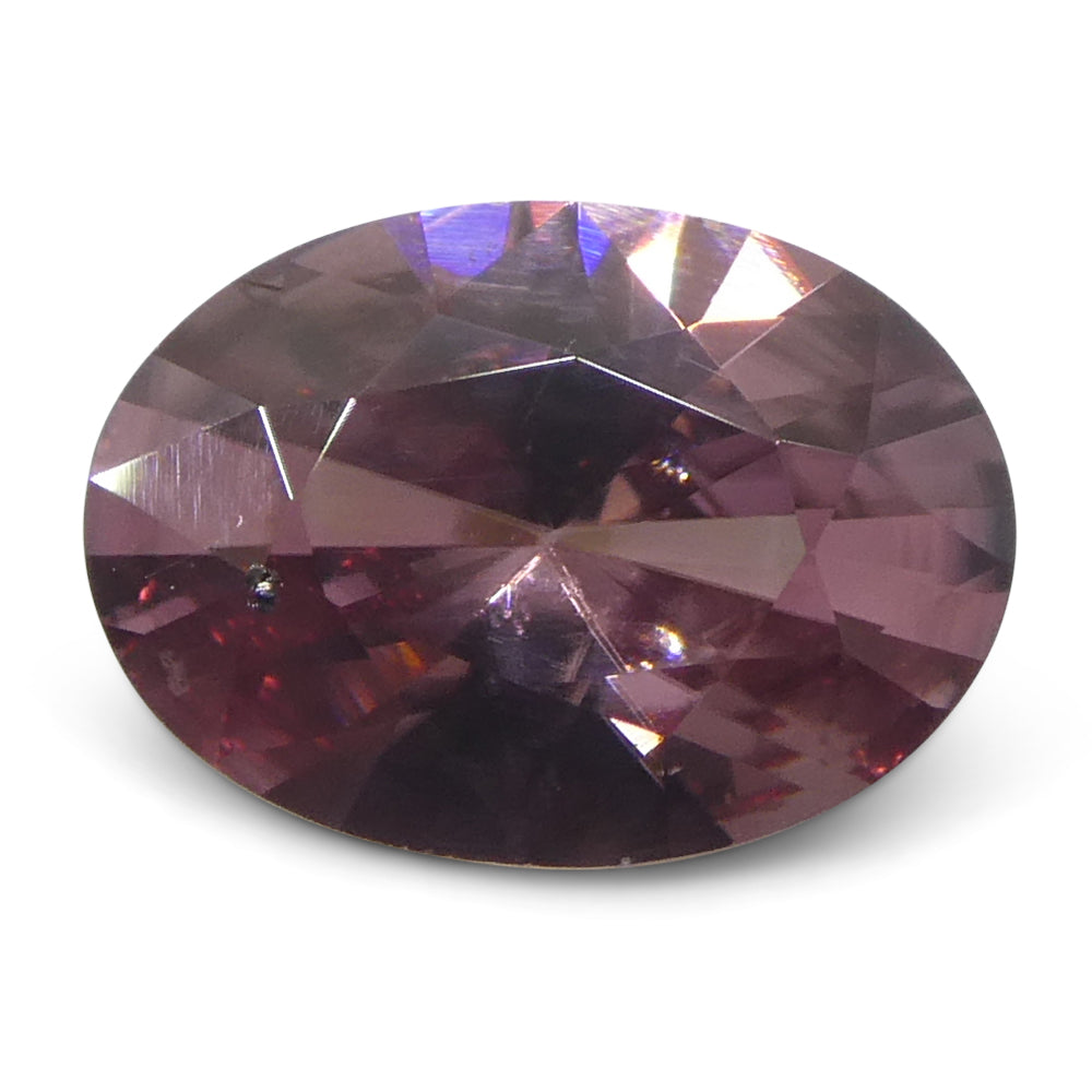 1.61ct Natural Earth Mined Oval Master Brilliant Cut Pink Zircon from Sri Lanka - Skyjems Wholesale Gemstones