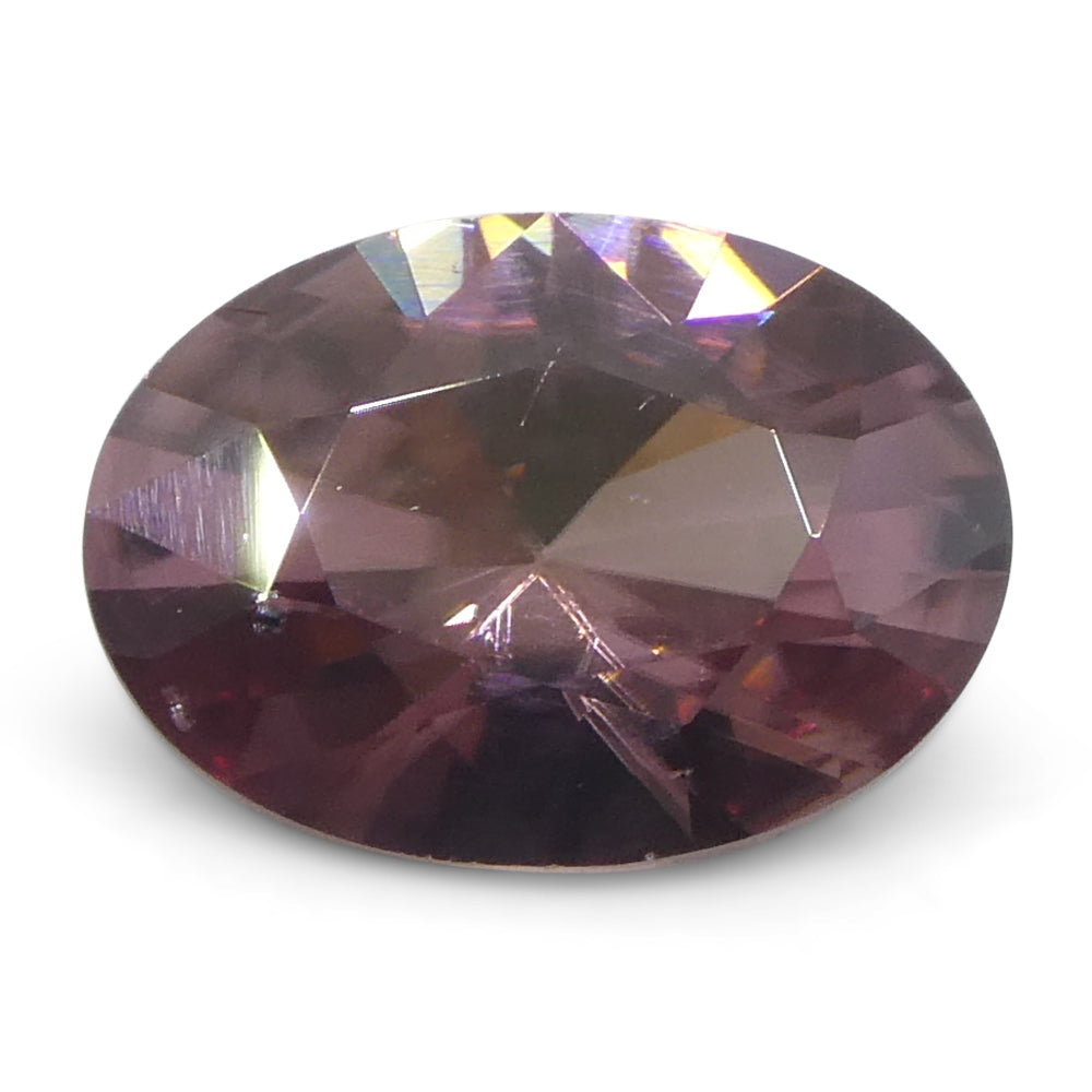 1.61ct Natural Earth Mined Oval Master Brilliant Cut Pink Zircon from Sri Lanka - Skyjems Wholesale Gemstones