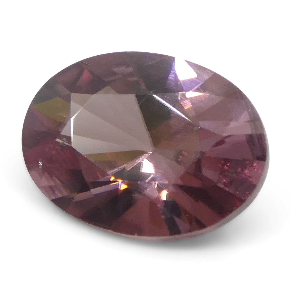 1.61ct Natural Earth Mined Oval Master Brilliant Cut Pink Zircon from Sri Lanka - Skyjems Wholesale Gemstones