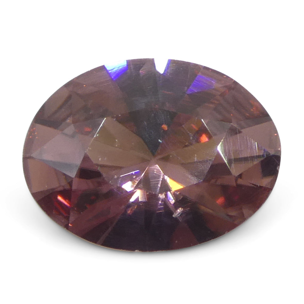 1.8ct Pink Zircon Oval Brilliant Cut Gemstone from Sri Lanka by SkyJems Canadian Gem Specialists