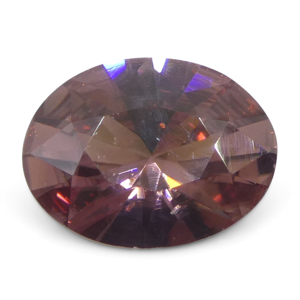 Zircon 1.8 cts 8.66 x 6.55 x 3.78 mm Oval Pink  $900