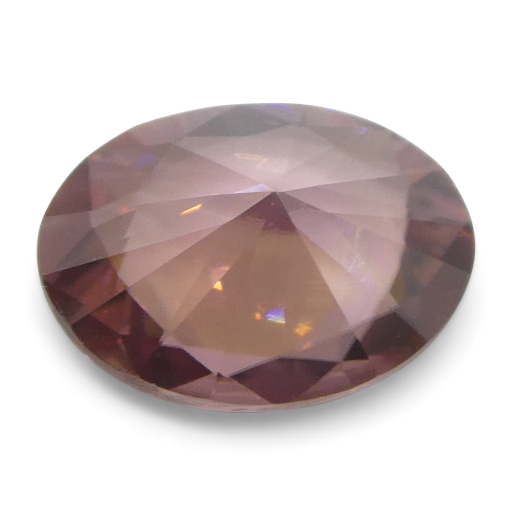1.8ct Natural Earth Mined Oval Master Brilliant Cut Pink Zircon from Sri Lanka - Skyjems Wholesale Gemstones
