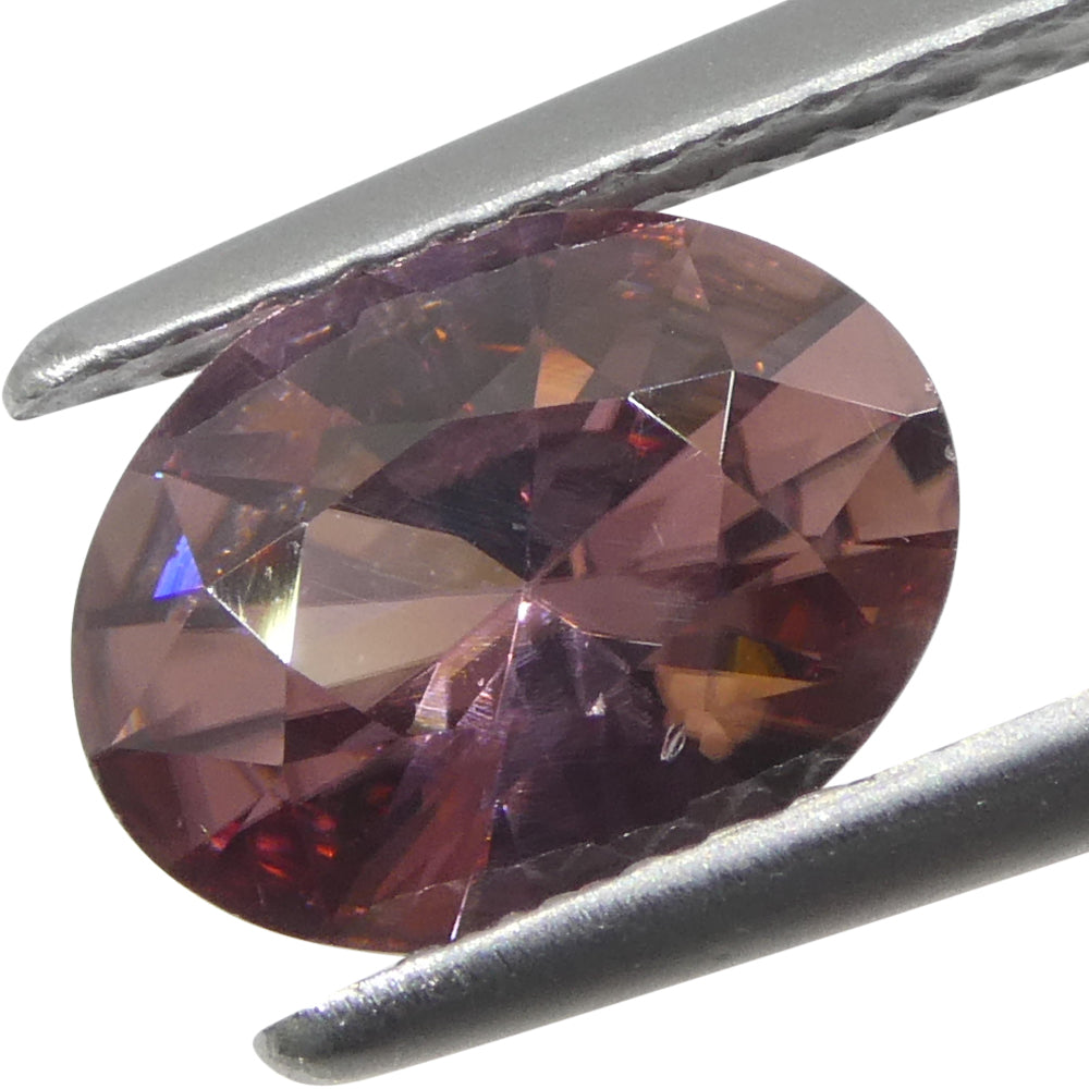 1.8ct Natural Earth Mined Oval Master Brilliant Cut Pink Zircon from Sri Lanka - Skyjems Wholesale Gemstones