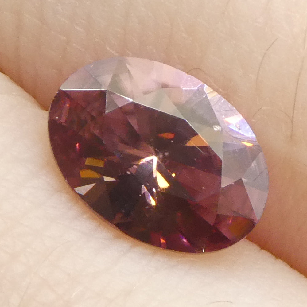 1.67ct Natural Earth Mined Oval Master Brilliant Cut Pink Zircon from Sri Lanka - Skyjems Wholesale Gemstones