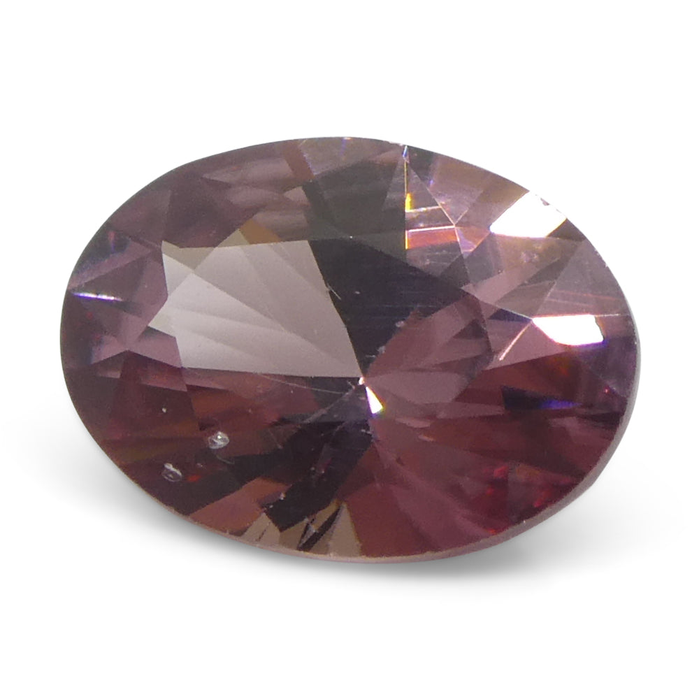 1.67ct Oval Pink Zircon from Sri Lanka