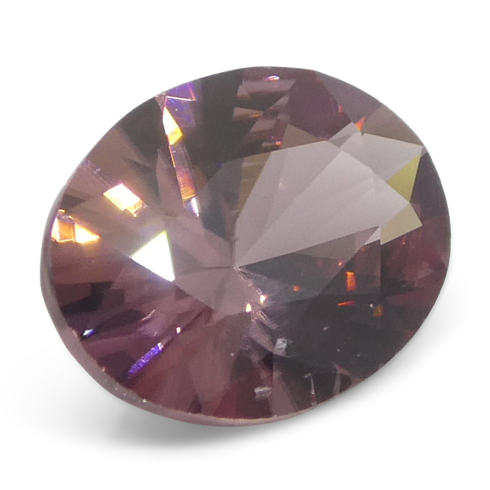 1.67ct Natural Earth Mined Oval Master Brilliant Cut Pink Zircon from Sri Lanka - Skyjems Wholesale Gemstones
